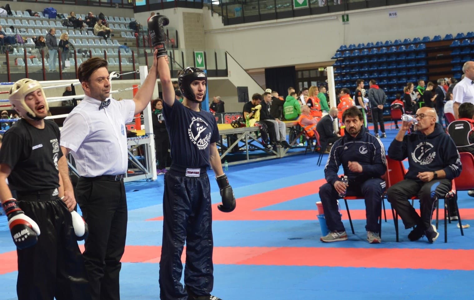 Kickboxing match snapshot