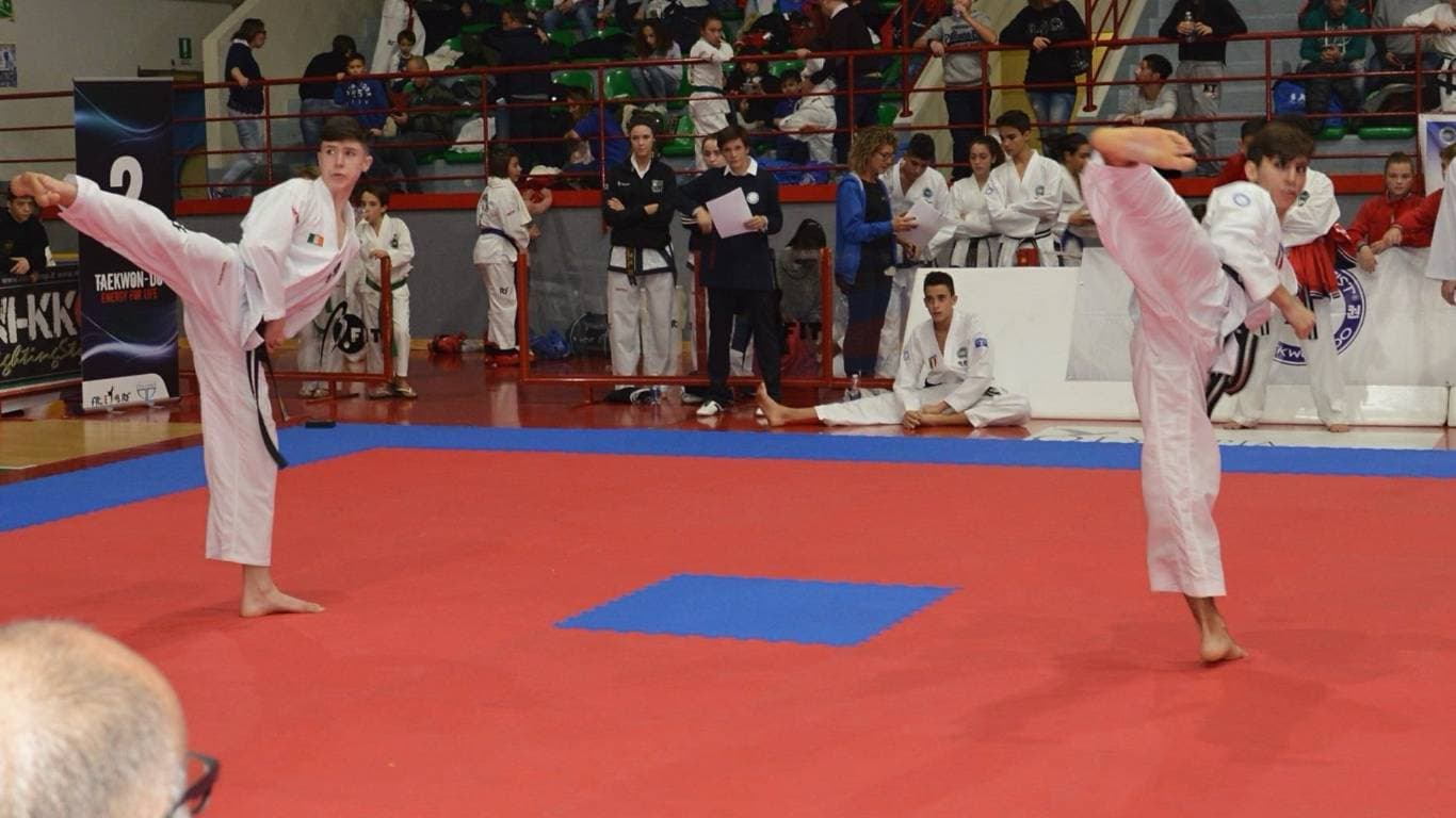 Team and medal moment